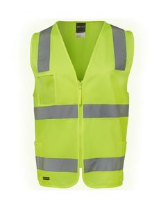 6DNSZ JB's Hi Vis (D+N) Zip Safety Vest