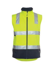 Hi Vis Tradewear Vests: 6D4LK JB's Hi Vis (D+N) Softshell Vest