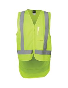 Hi Vis Tradewear Vests: 6DNDV JB's Hi Vis Zip Drop Tail H Pattern (D+N) Vest