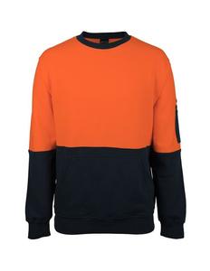 6HVCM JB's Hi Vis 310 Cotton Crew Neck Fleece
