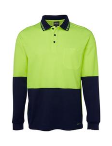 Hi Vis Tradewear Polos Shirts: 6HPL JB's Hi Vis L/S Cotton Back Polo