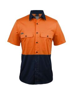 6HSWS JB's Hi Vis S/S Stretch Work Shirt