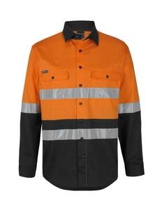 6DSWL JB's Hi Vis (D+N) L/S Stretch Work Shirt