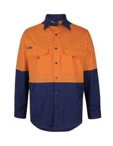 Hi Vis Tradewear Polos Shirts: 6HNRL JB's Hi Vis Ripstop L/S Fishing Shirt