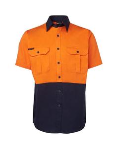 Hi Vis Tradewear Polos Shirts: 6HWS JB's Hi Vis S/S 190G Work Shirt