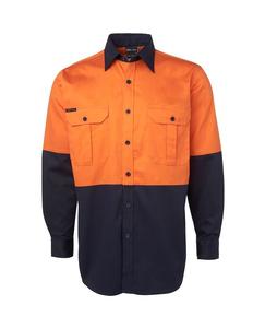 6HWL JB's Hi Vis L/S 190G Work Shirt