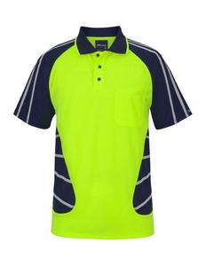 Hi Vis Tradewear Polos Shirts: 6HSSR JB's Street Spider Polo with Reflective Stripes