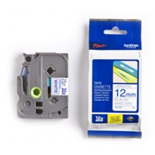 Products: Brother Genuine TZe-233 Labelling Tape – Blue on White, 12mm wide, 8m long