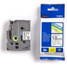 Brother Genuine TZe-241 Labelling Tape – Black on White, 18mm wide, 8m long