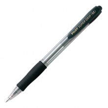 All Pens: Pilot Super Grip Ballpoint Medium Black (BPGP-10R-M-B) - Box 12