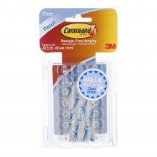 Adhesives and Mounting: Command Clips Decorating 17026CLR-VP Clear Value Pk/40