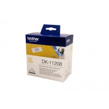 Brother DK Labels: Brother Genuine DK11208 Large Address Label - 38mm x 90mm - 400 Labels per roll