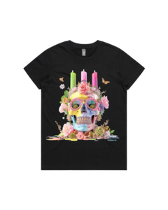 Floral Skull Tee