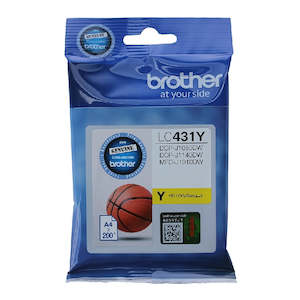 Brother Genuine Ink: Brother LC431Y Yellow Ink Cartridge