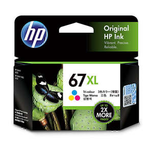 Hp Genuine Ink: HP 67XL Tri Colour Ink Cartridge