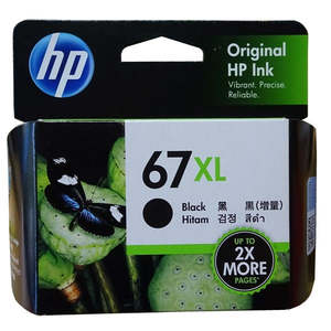 Hp Genuine Ink: HP 67XL Black Ink Cartridge