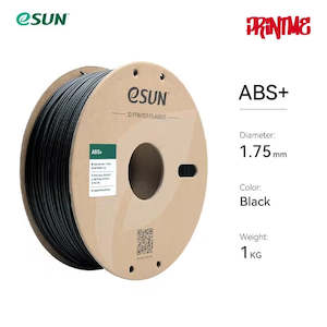 Frontpage: eSUN ABS+ Black 1.75mm 1kg/2.2lbs