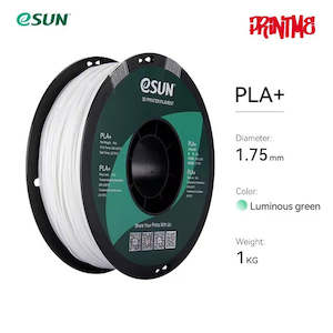 Pla Filament 1: eSUN PLA+ Luminous Green 1.75mm 1kg/2.2lbs