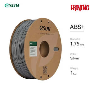 Abs Filament: eSUN ABS+ Silver 1.75mm 1kg/2.2lbs