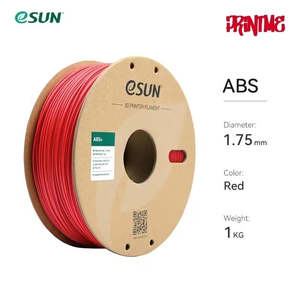 Frontpage: eSUN ABS+ Red 1.75mm 1kg/2.2lbs