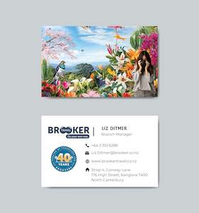Brooker Travel Rangiora: Brooker Travel Business Cards - Rangiora