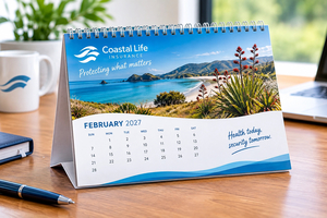 Products: DL Landscape Desktop Calendars PrintPlus Auckland