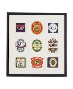 Nine Vintage English Coasters
