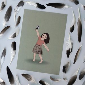 Products: Girl and Fantail - Prints & Princesses