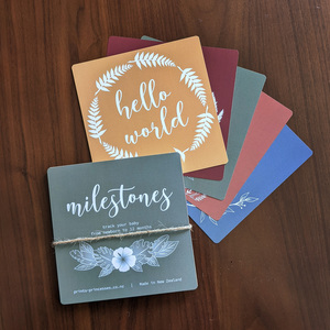 Products: Baby Milestone Cards – Autumn - Prints & Princesses