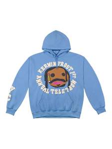Cactus Plant Flea Market: CPFM For Kerwin Frost Telethon Hoodie Blue