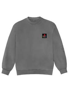 Travis Scott: Travis Scott PS Classic Crewneck Washed Grey