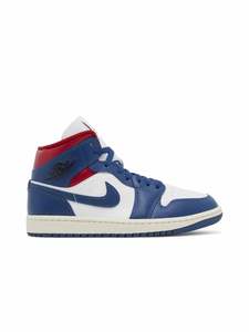 Jordan 1 Mid: Nike Air Jordan 1 Mid French Blue Gym Red (W)