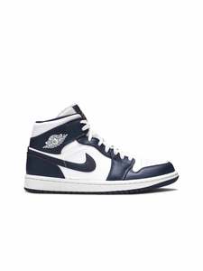 Nike Air Jordan 1 Mid White Metallic Gold Obsidian