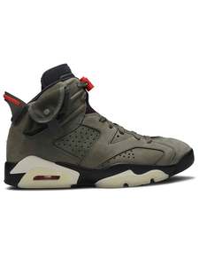 Jordan 6: Nike Air Jordan 6 Retro Travis Scott Medium Olive