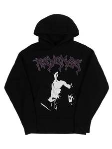 Revenge Black Nine Months Rhinestone Hoodie