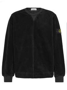 Stone Island: Stone Island Cotton Corduroy Sweatshirt Black