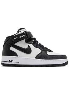 Nike Air Force 1 Mid Stussy Light Bone Black