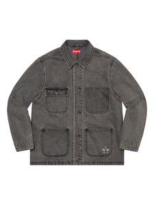 Supreme Denim Chore Coat Black