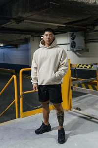Core: CORE Essentials Raglan Sleeve Hoodie Ecru