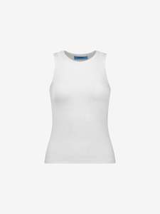 CORE Essentials Fitted Ribbed Tank Arctic