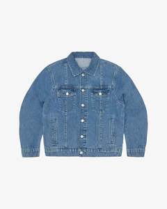 Corteiz C-Star Denim Trucker Jacket Blue