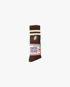 Corteiz: Corteiz Patch Socks Brown