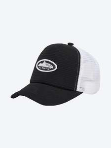 Corteiz Short Peak Trucker Black