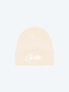Corteiz: Corteiz Allstarz Folded Beanie Cream