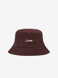 Corteiz Allstarz Corduroy Bucket Hat Brown