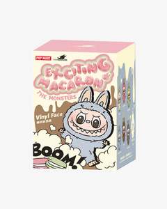 For Her: Pop Mart Labubu The Monsters Tasty Macarons Vinyl Plush Pendant Single Blind Box