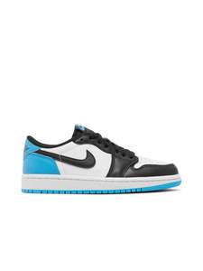 Jordan 1 Low: Nike Air Jordan 1 Low Black Dark Powder Blue (W)