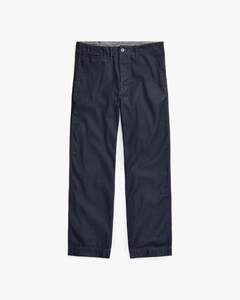 Apparel: RRL Navy Indigo Rinsed Denim Field Trousers