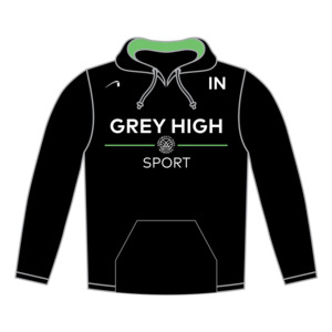 GREY HIGH HOODIE