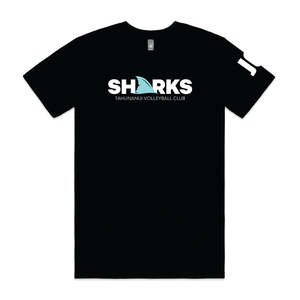 SHARKS VOLLEYBALL TEE - TEXT LOGO